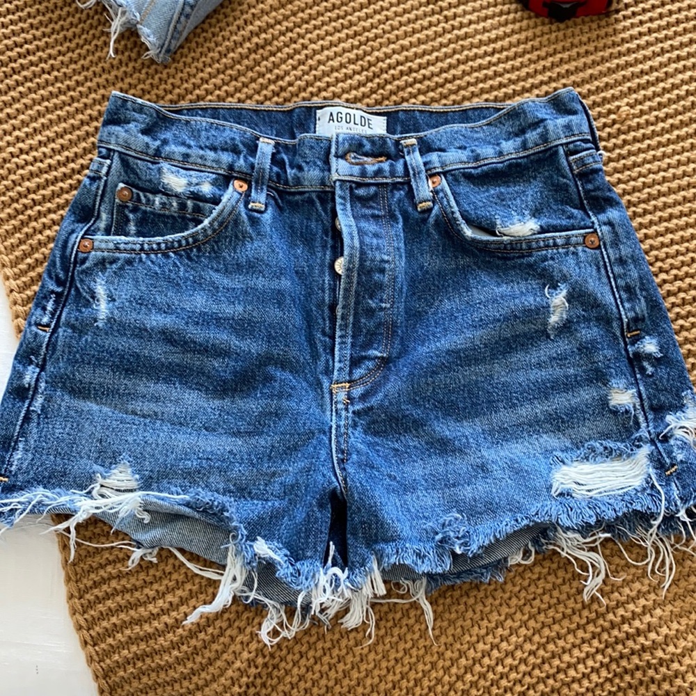 AGOLDE JADEN DENIM SHORTS